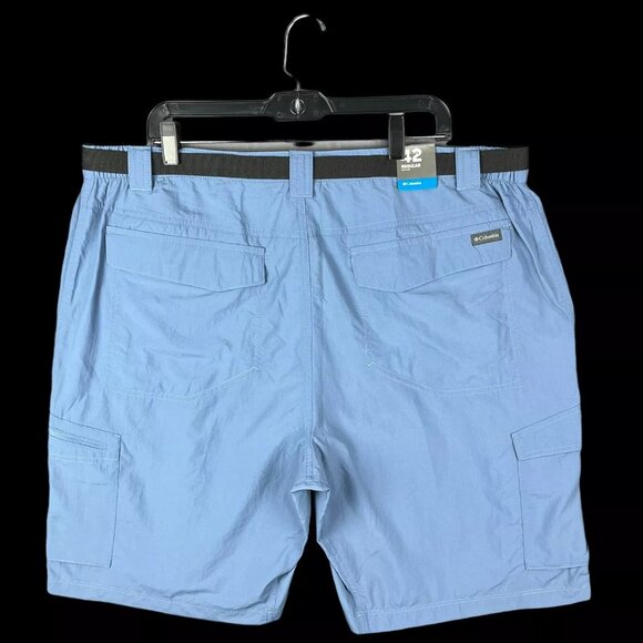 Columbia Mens Cargo Shorts Size 42-44 Blue UPF 50 Sun Protection Adjustable - Picture 2 of 11